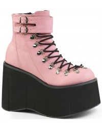 Kera Pink Platform Ankle Boots
