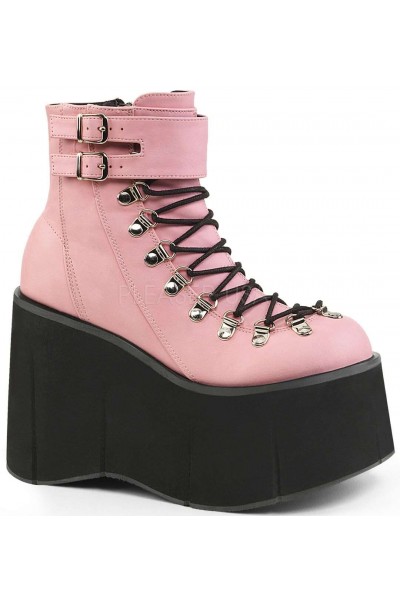 Kera Pink Platform Ankle Boots