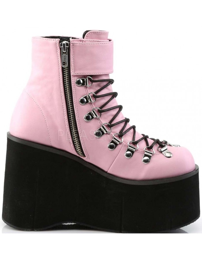 Kera Pink Platform Ankle Boots Gothic Ankle Boots