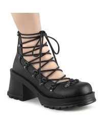 Bratty Lace Up Platform Gothic Shoes