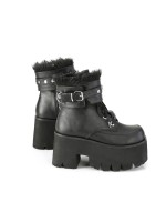 Ashes Black Hobble Boots with Removable Ankle Cuffs