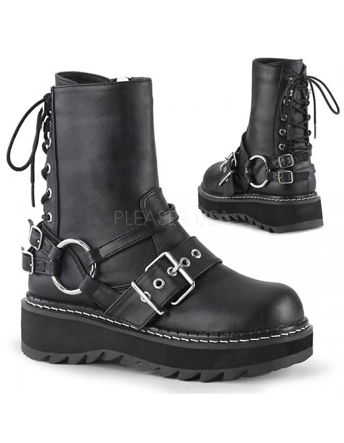 womens boots lace up back
