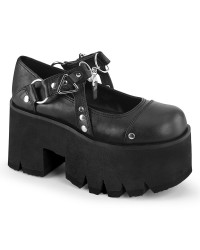 Ashes Chunky Heel Platform Mary Jane Shoes