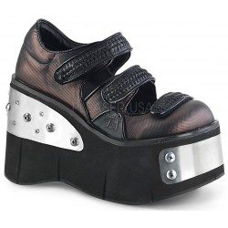 Kera Womens Platform Mary Jane with Metal Plates