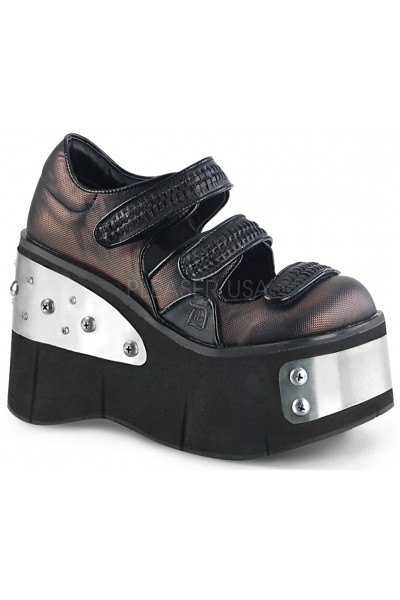 Kera Womens Platform Mary Jane with Metal Plates