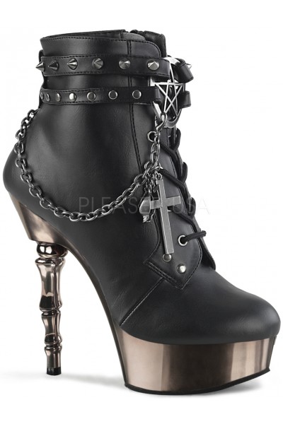 Charmed Spine Heeled Muerto Ankle Boots