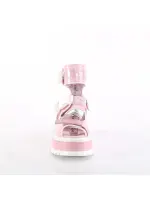 Slacker Pink Platform Ankle Strap Sandals