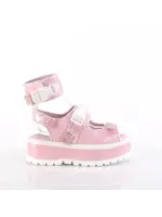 Slacker Pink Platform Ankle Strap Sandals