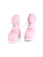 Ashes Pink Hobble Boots with Removable Ankle Cuffs