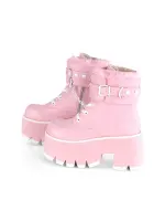 Ashes Pink Hobble Boots with Removable Ankle Cuffs