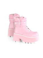 Ashes Pink Hobble Boots with Removable Ankle Cuffs