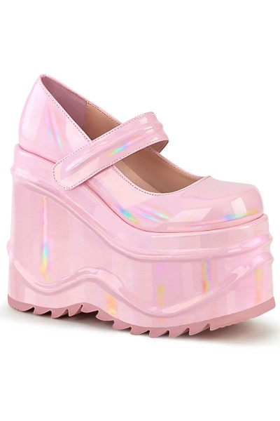 Wave Pink Hologram Platform Mary Jane