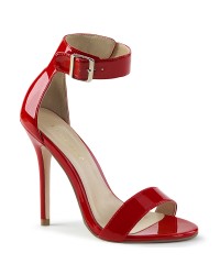 Amuse Red Ankle Strap Sandal