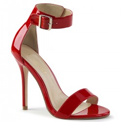 Amuse Red Ankle Strap Sandal