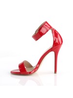 Amuse Red Ankle Strap Sandal