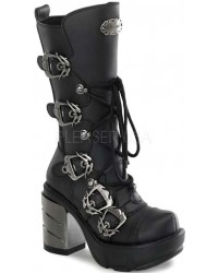 Sinister Buckled Womens Motorcycle Boots