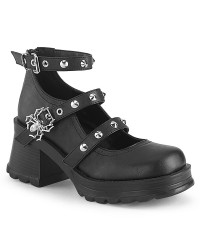 Bratty Spider Buckled Mary Jane Gothic Shoe