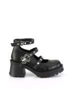 Bratty Spider Buckled Mary Jane Gothic Shoe