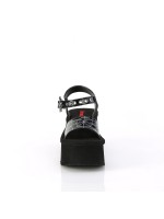 Spider Black Hologram Platform Gothic Sandal