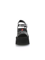 Spider Black Platform Gothic Sandal