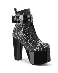 Spiderweb Torment Boots with Coffin Buckle