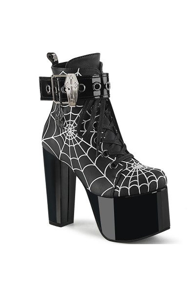 Spiderweb Torment Boots with Coffin Buckle