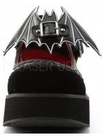 Bat Sprite Black Platform Mary Jane Shoes