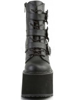 Bat Buckled Swing 103 Wedge Platform Ankle Boots