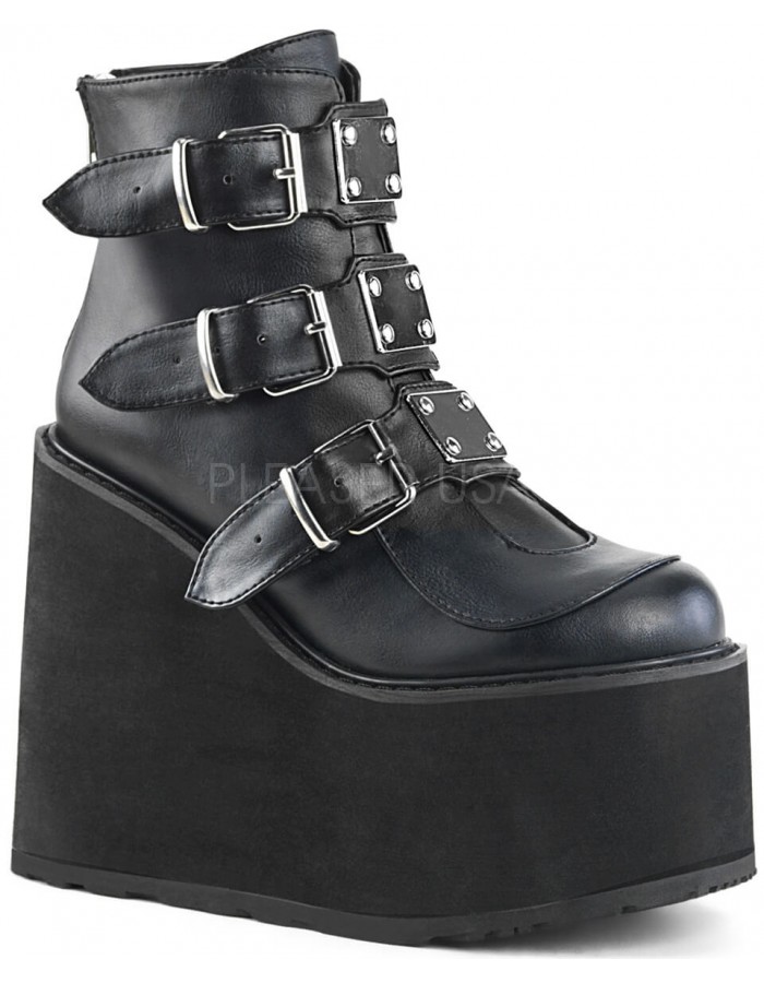 womens black platforms