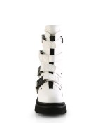 Renegade Womens White Combat Boots