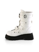 Renegade Womens White Combat Boots