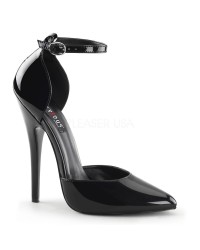 Black D-Orsay Domino High Heel Pump