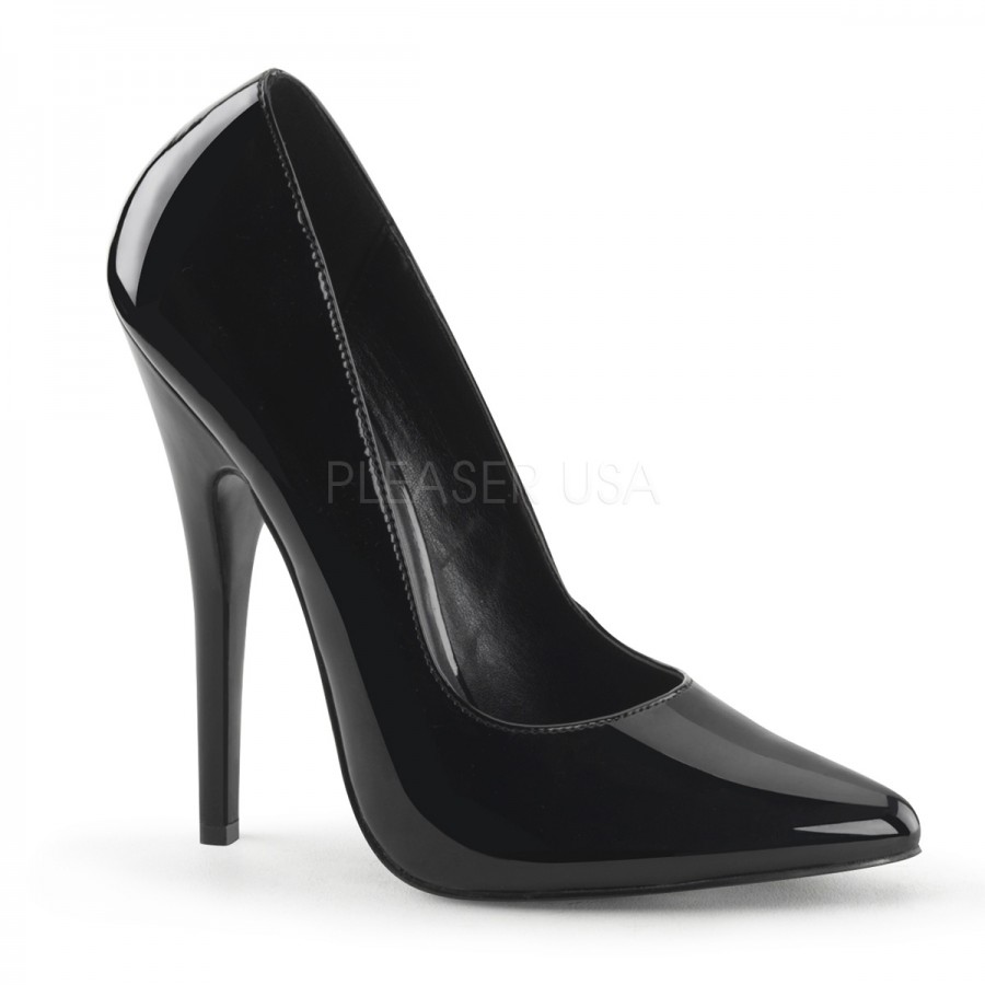 6 inch patent heels