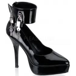 Locking Indulge Black Patent Platform Pump