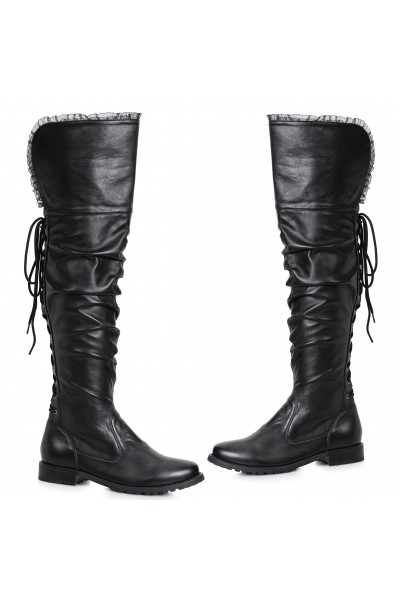 Tyra Low Heel Over the Knee Pirate Boots for Women