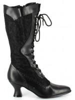 Rebecca Victorian Black Lace Boot