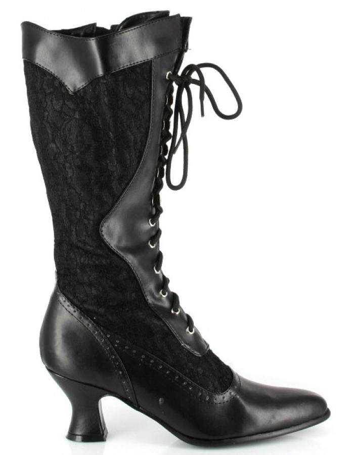 Rebecca Victorian Black Lace Boot | Steampunk Boots