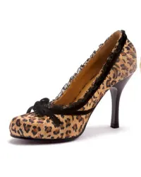 Satin Doll Leopard Print High Heel Pump