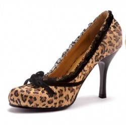 Satin Doll Leopard Print High Heel Pump