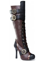 Quinley Steampunk Brown Boots