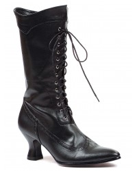 Victorian Black Granny Boots for Women