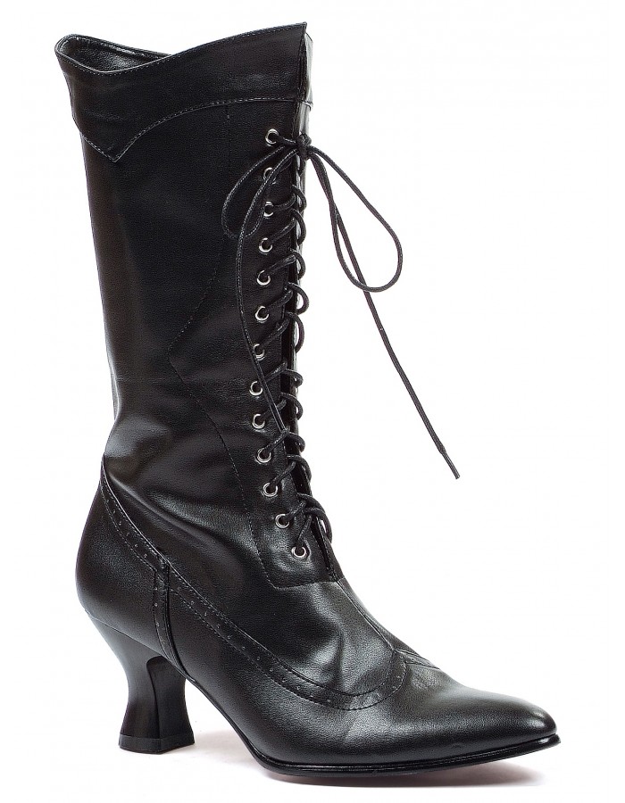 Victorian Black Granny Boots for Women - Steampunk Boots