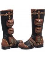 Silas Multi Pocket Steampunk Womens Boots