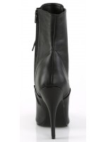 Seduce 1020 5 Inch Heel Black Ankle Boots