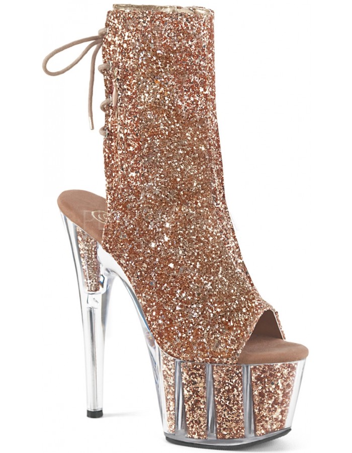 rose colored ankle boots