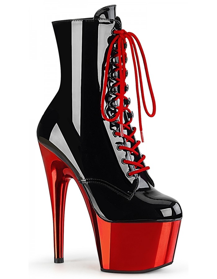 dark red platform shoes