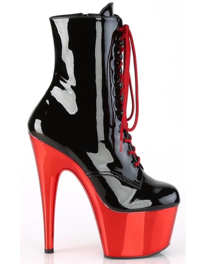 dark red platform shoes