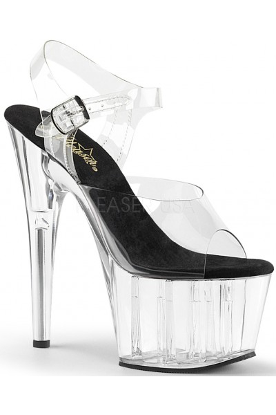 Clear Platform Clear Strap Platform Sandal