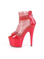 Adore Red Heels Mesh Platform Bootsie