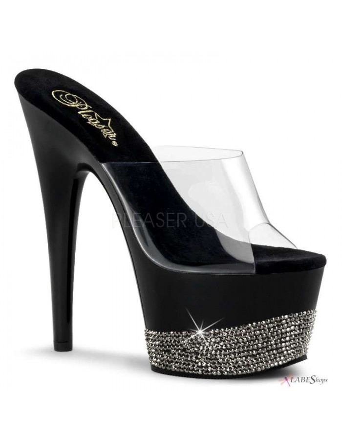 3 inch rhinestone heels